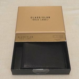 NWT Wallet Gold/Club Gold Label Genuine Leather